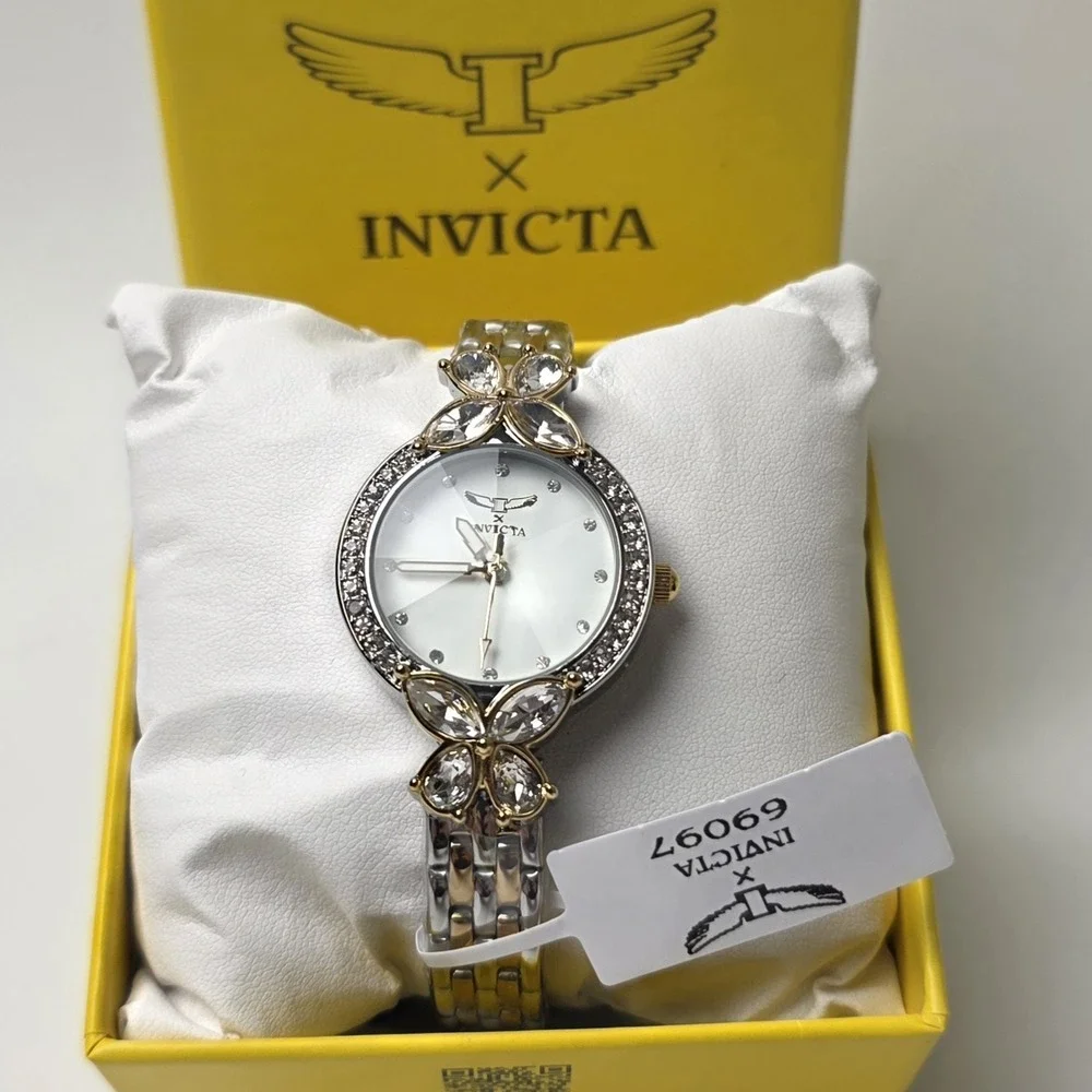 NEW Invicta Wildflower I Invicta Women's Watch 30mm Silver Rose Gold 69097 #0460